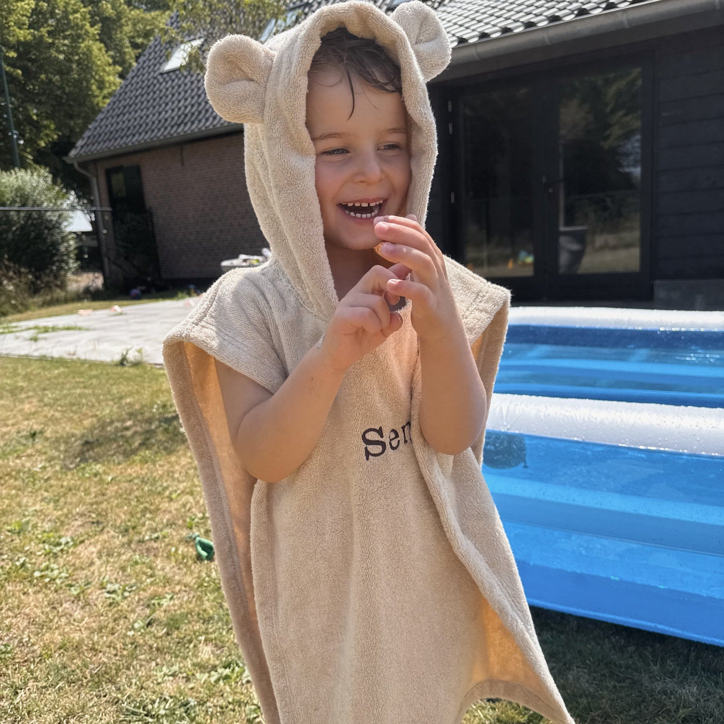 Gepersonaliseerde badponcho