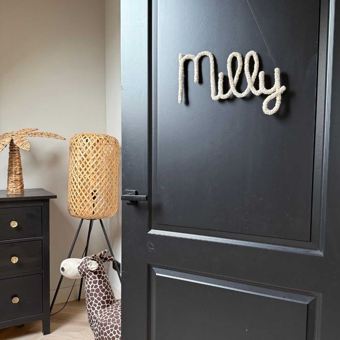 Naam letters kinderkamer deur
