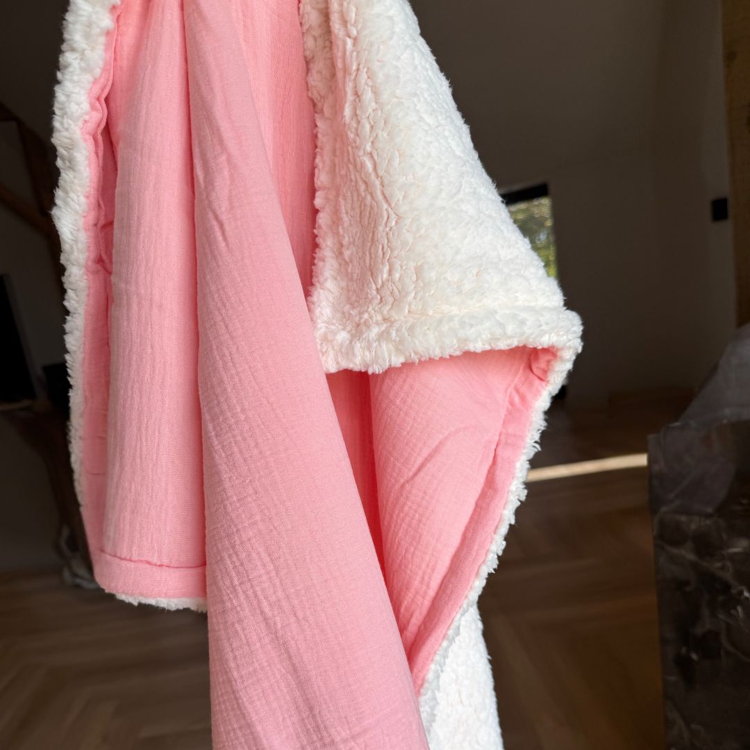 Teddy deken roze baby