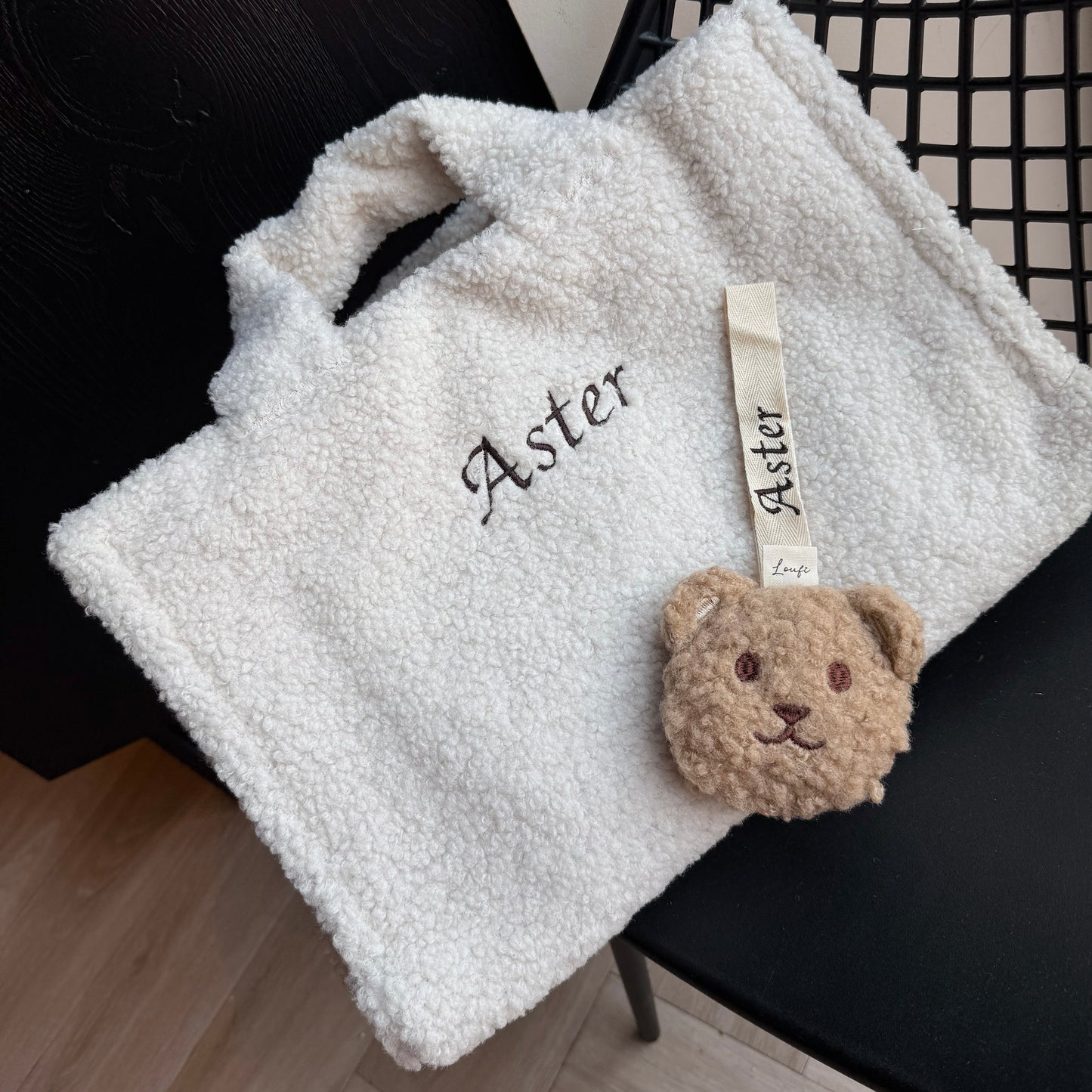 Teddy luiertas met naam