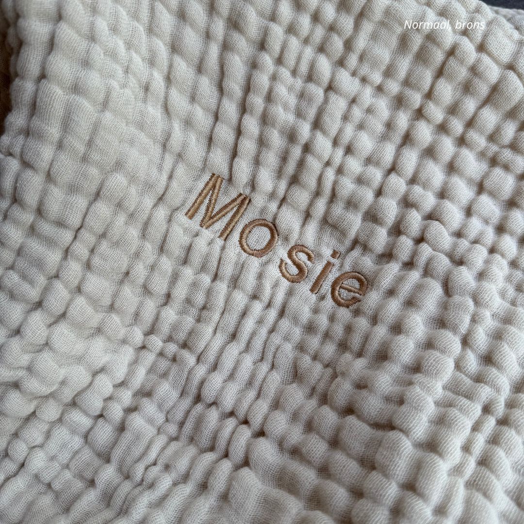 Gepersonaliseerde mousseline deken baby