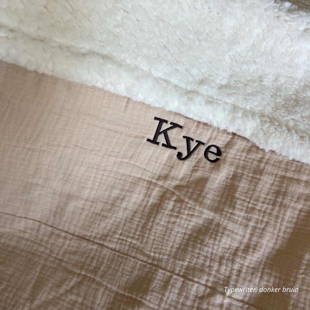 Fluffy deken met naam