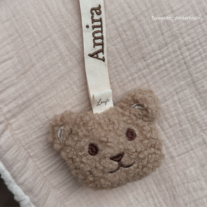 Speenkoord teddy met naam