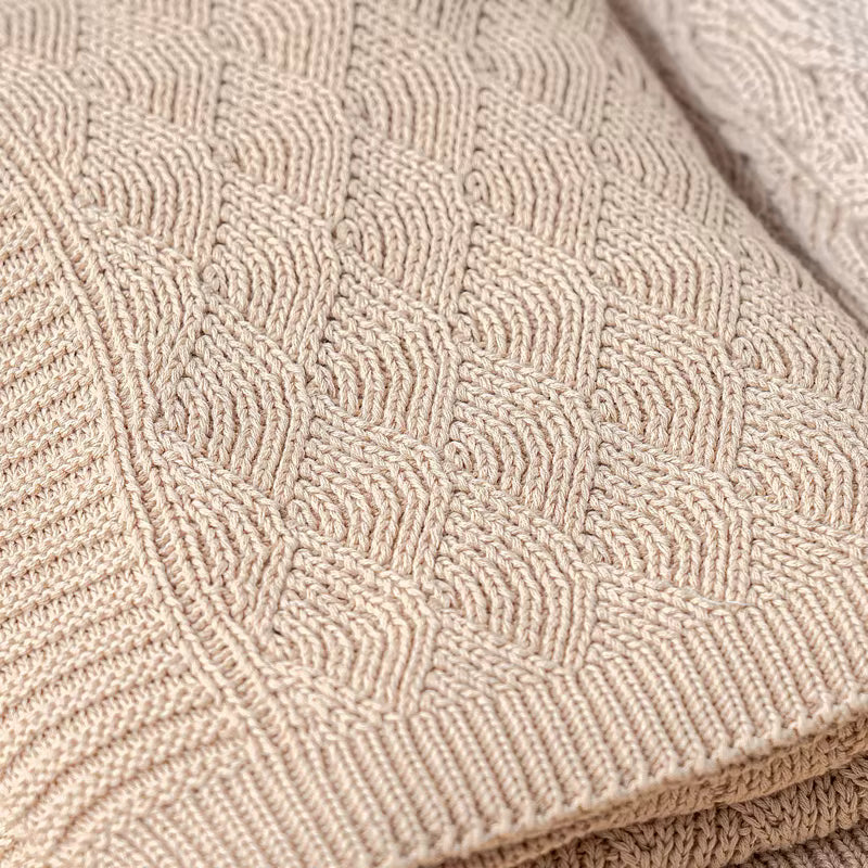 gebreideschelpjesdekenbaby